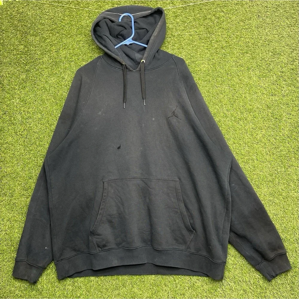 Air Jordan Hoodie Mens 3XL Black Fleece Hooded Sweatshirt Jumpman Logo Flight